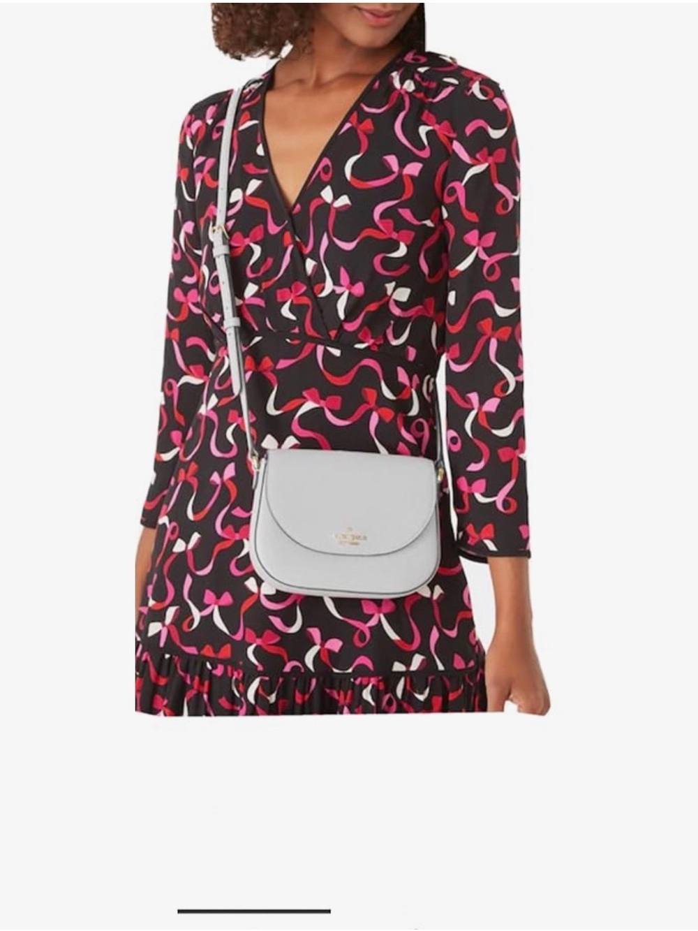 Kate Spade New York Leila Mini Flap Crossbody (Quill Grey) - Picture 5 of 8